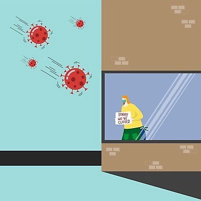 EPS 해외이미지 캠페인 일러스트 회사 비즈니스 사업가 매달리기 건강 사람 경제 문 상점 도시 바이러스 닫기 질병 작음 종업원 사인 잠금 공포 충격 문제 소매 주인 빚 고립 고용 셀프 소셜 위기 전염병 주목 해외일러스트 직업 의학 모션 구직 크기 보안 채용 파일형식 벡터 이미지허브