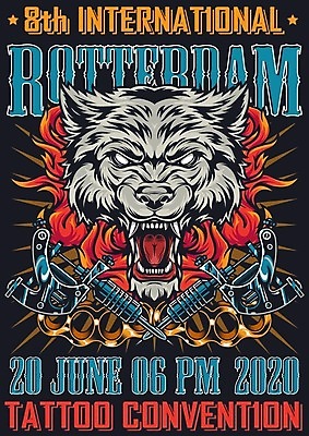 EPS 해외이미지 디자인 포스터 일러스트 검은배경 사람없음 빈티지 문신 위협 늑대 해외일러스트 백그라운드 컨셉 포유류 검은색 파일형식 벡터 이미지허브