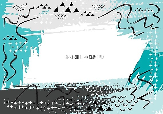 EPS 해외이미지 하늘색 백그라운드 일러스트 붓터치 프레임 사람없음 얼룩 삼각형 해외일러스트 도형 파란색 파일형식 벡터 이미지허브