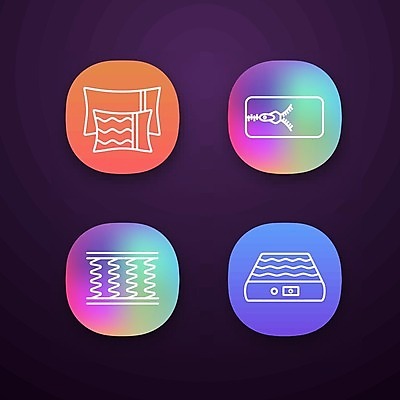 EPS 해외이미지 쿠션 일러스트 베개 침구 사람없음 침대 지퍼 매트리스 해외일러스트 가구 파일형식 벡터 이미지허브