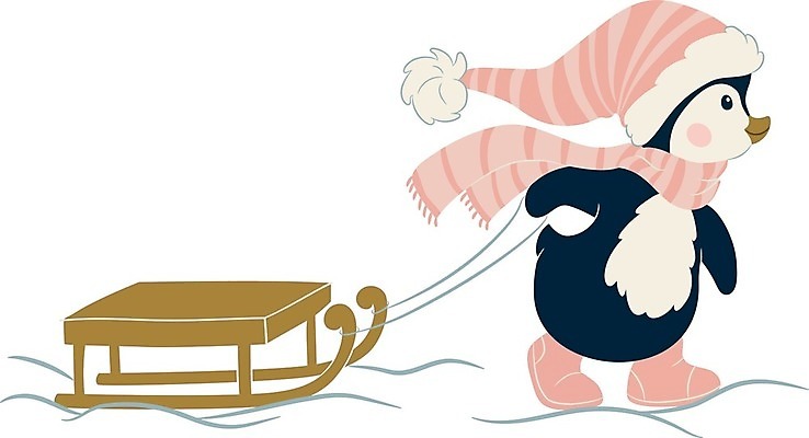 EPS 해외이미지 동물캐릭터 겨울 일러스트 털모자 사람없음 걷기 목도리 눈 당기기 펭귄 썰매 펭귄캐릭터 해외일러스트 일러캐릭터 자연요소 동물 캐릭터 모자_잡화 잡화 계절 모션 조류 날씨 파일형식 벡터 이미지허브