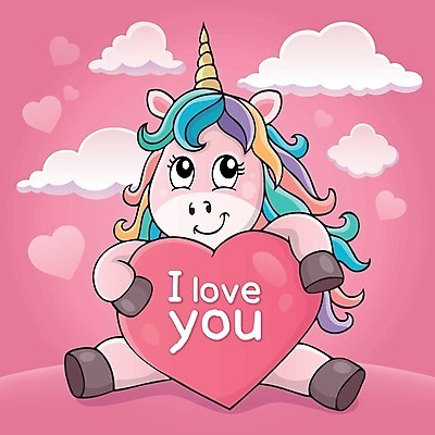 EPS 해외이미지 동물 구름 영어 행복 일러스트 텍스트 동화 휴가 요정 뿔 발렌타인데이 이야기 사랑 미술 앉기 하트 마음 잡기 그리기 메시지 심볼 그림 갈기 신화 공상 조랑말 유니콘 전설 테마 해외일러스트 자연요소 모양 문자 감정 모션 데이이벤트 문화예술 말_동물 파일형식 벡터 이미지허브