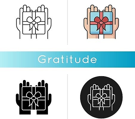 EPS 해외이미지 일러스트 선물 들기 사람없음 선물상자 세트 원형 감사 손모양 해외일러스트 모양 도형 감정 모션 상자 파일형식 벡터 손_신체부위 이미지허브