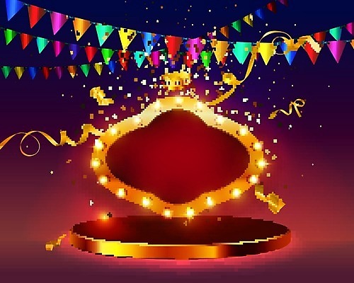 EPS 해외이미지 디자인 배너 리본 백그라운드 컨셉 일러스트 성공 프레임 서기 이벤트 빛 컬러풀 축제 공연 무대 흰색 램프 축하 깃발 원형 발표 황금 고급 떨어짐 상품 전시회 받침대 복고 쇼 꽃가루 단상 단계 대회 승자 지휘대 필승 해외일러스트 도형 컬러 모션 조명 전시 우승 가루 파일형식 벡터 이미지허브