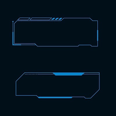 EPS 해외이미지 일러스트 프레임 사람없음 디지털 사이버 UI 인터페이스 SF 해외일러스트 파일형식 벡터 이미지허브