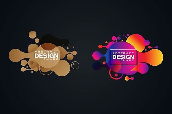 EPS 해외이미지 디자인 일러스트 프레임 사람없음 그래픽 세트 갈색 보라색 그라데이션 기하학 해외일러스트 컬러 무늬 파일형식 벡터 이미지허브