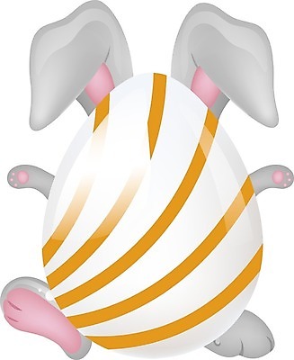 EPS 해외이미지 한마리 일러스트 사람없음 토끼 부활절계란 해외일러스트 1 포유류 부활절 반려동물 계란 파일형식 벡터 이미지허브