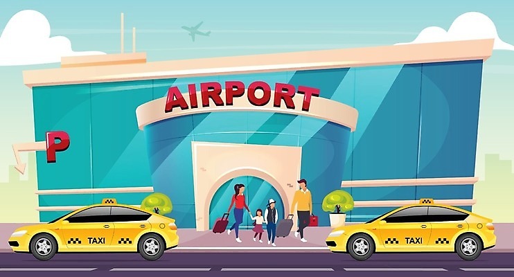 EPS 해외이미지 전신 식물 여자 남자 화분 어린이 여행 일러스트 가족 비행기 소년 여러명 성인 걷기 캐리어 차도 당기기 공항 택시 해외일러스트 도로 다수 관계 항공교통 교통시설 모션 승용차 자동차 대중교통 사람 여행가방 파일형식 벡터 이미지허브