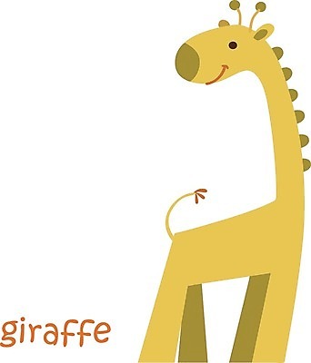 EPS 해외이미지 한마리 동물캐릭터 일러스트 사람없음 귀여움 기린 해외일러스트 일러캐릭터 동물 캐릭터 1 컨셉 포유류 파일형식 벡터 이미지허브