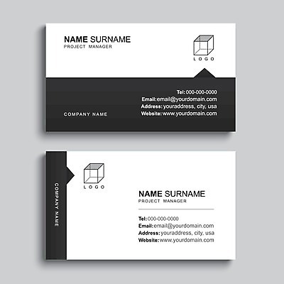 EPS 해외이미지 디자인 일러스트 명함 사람없음 세트 검은색 흰색 정사각형 심플 테마 스타일 해외일러스트 도형 컬러 파일형식 벡터 이미지허브