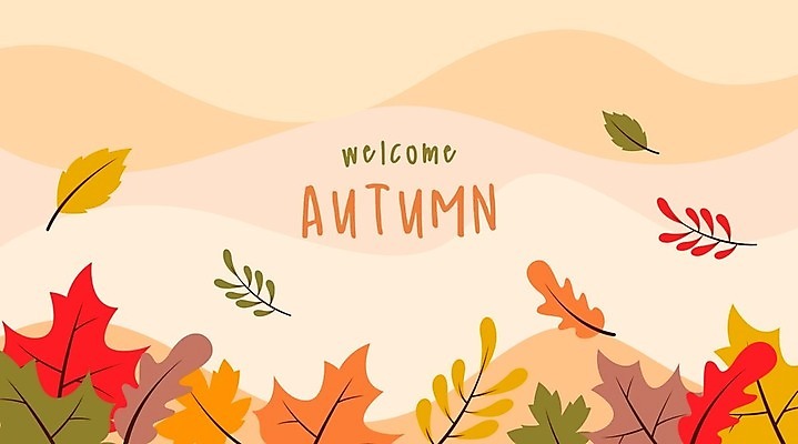 EPS 해외이미지 손글씨 물결 단풍 낙엽 일러스트 사람없음 주황색 가을 웨이브 물결무늬 가을배경 해외일러스트 계절 컬러 백그라운드 잎 무늬 파일형식 벡터 가을_계절 이미지허브