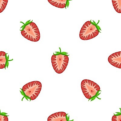 EPS 해외이미지 패턴 일러스트 딸기 디저트 사람없음 해외일러스트 음식 무늬 과일 파일형식 벡터 이미지허브