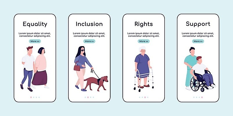 EPS 해외이미지 캐릭터 디자인 배너 일러스트 가이드 벽지 모바일 스마트폰 세트 디지털 스크린 웹 인포그래픽 플랫 어플리케이션 미끄럼틀 인쇄 장애인 만화 서비스 서식 레이아웃 회전목마 테라피 온라인 조립 장애 명령 재활 지원 평등 헬프 사용자 해외일러스트 일러캐릭터 직업 컨셉 인터넷 치료 핸드폰 스마트기기 뷰티 도움 놀이기구 파일형식 벡터 이미지허브