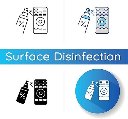 EPS 해외이미지 일러스트 사람없음 세트 퍼센트 리모컨 뿌리기 스프레이 분사 소독 소독제 해외일러스트 모션 특수기호 파일형식 벡터 이미지허브