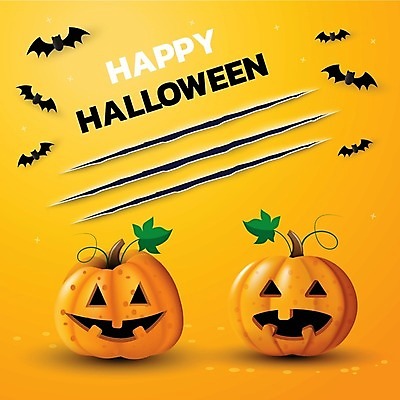 EPS 해외이미지 일러스트 호박 휴가 할로윈 축하 박쥐 해외일러스트 컨셉 채소 포유류 파일형식 벡터 이미지허브