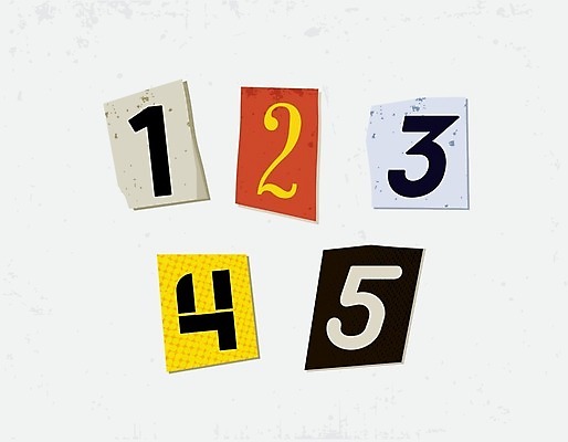 EPS 해외이미지 조각 일러스트 타이포그라피 사람없음 세트 숫자 모자이크 엘리먼트 해외일러스트 문자 파일형식 벡터 이미지허브