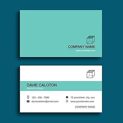 EPS 해외이미지 디자인 일러스트 명함 사람없음 세트 흰색 정사각형 심플 민트색 테마 스타일 미니멀리스트 해외일러스트 도형 컬러 파일형식 벡터 이미지허브