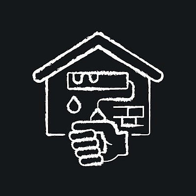 EPS 해외이미지 디자인 백그라운드 컨셉 일러스트 회사 노동자 주택 건물 장식 검은색 웹 칠판 페인트 흰색 붓 업무 변화 재산 수리 낙서 디자이너 스케치 심볼 서비스 사인 그림 분필 윤곽 손그림 수공예 DIY 계약자 고립 업그레이드 재주꾼 회복 해외일러스트 직업 건축물 컬러 인터넷 비즈니스 미술 취미 금융 작업 공예 계약 초크 파일형식 벡터 건축 문화예술 경제 이미지허브