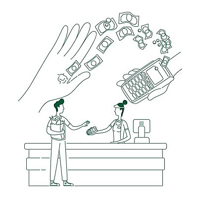 EPS 해외이미지 전신 손 여자 남자 일러스트 무선통신 정보기술 들기 상반신 성인 두명 신체부위 쇼핑 장보기 종이봉투 계산 메모리칩 계산대 손내밀기 스마트 라인아트 결제 단말기 편리함 성인만 해외일러스트 선 컨셉 통신 모션 봉투 기술 사람 손짓 부속품 파일형식 벡터 이미지허브