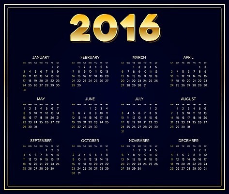 EPS 해외이미지 템플릿 계절 백그라운드 일러스트 경사 그래픽 파란색 숫자 다이어리 자료 봄 달력 가을 일주일 날짜 황금 계획 인쇄 12월 4월 6월 9월 11월 5월 연도 1월 8월 10월 7월 2월 월 2016년 금요일 기본 목요일 엘리먼트 월요일 토요일 프리미엄 해외일러스트 문자 컬러 컨셉 사무용품 요일 파일형식 벡터 이미지허브