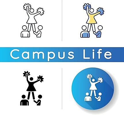 EPS 해외이미지 일러스트 응원 사람모양 들기 사람없음 세트 원형 치어리더 응원수술 동아리 해외일러스트 모양 도형 모션 응원용품 파일형식 벡터 이미지허브