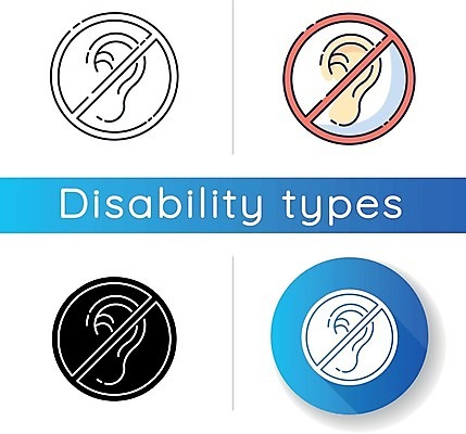 EPS 해외이미지 일러스트 경고 사람없음 세트 금지 원형 귀 난청 해외일러스트 도형 신체부위 질병 파일형식 벡터 이미지허브