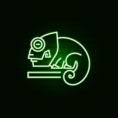 EPS 해외이미지 클립아트 실루엣 일러스트 사람없음 얼룩 정사각형 신분 네온 카멜레온 브랜딩 해외일러스트 도형 파충류 촬영기법 파일형식 벡터 이미지허브