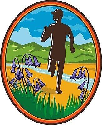 EPS 해외이미지 디자인 꽃 상징 일러스트 산 미술 그래픽 초록색 강 달리기 산책 수확 개울 향수 언덕 복고 과거 마라톤 마스코트 블루벨 회복 스타일 해외일러스트 식물 컬러 컨셉 농업 모션 문화예술 휴식 경기 화장품 육상스포츠 파일형식 벡터 이미지허브