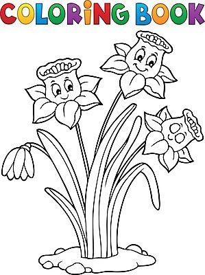 EPS 해외이미지 클립아트 모양 식물 계절 꽃잎 꽃 행복 얼굴 잎 일러스트 자연 미술 미소 장식 책 페인트 봄 성장 벚꽃 그리기 그림 윤곽 수선화 스타일 해외일러스트 감정 모션 문화예술 표정 신체부위 생태계 파일형식 벡터 이미지허브