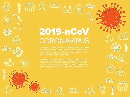 EPS 해외이미지 배너 과학 컨셉 일러스트 건강 경고 글로벌 약 노란색 중국 정보 덮개 열 호흡기관 바이러스 질병 위험 위협 심볼 생물학 감염 뉴스레터 박테리아 면역력 백신 인플루엔자 전염병 해외일러스트 템플릿 교육 아시아 컬러 의학 뚜껑 장기_의학 파일형식 벡터 이미지허브