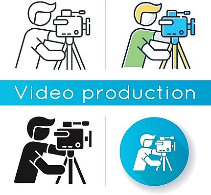 EPS 해외이미지 남자 일러스트 여러명 상반신 성인 세트 카메라 촬영 원형 카메라맨 비디오 프로듀서 얼굴없음 성인남자만 해외일러스트 도형 직업 다수 사람 전자제품 사진사 남자만 성인만 파일형식 벡터 이미지허브