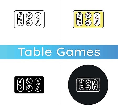 EPS 해외이미지 일러스트 사람없음 세트 게임 원형 보드게임 해외일러스트 도형 놀이 파일형식 벡터 이미지허브