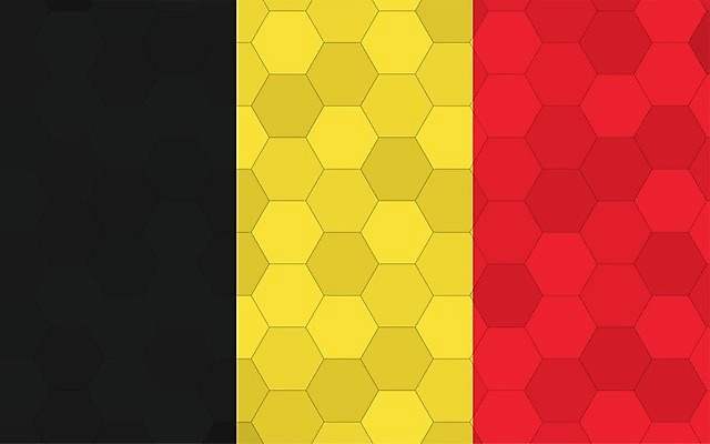 EPS 해외이미지 디자인 배너 유럽 문화 여행 백그라운드 일러스트 추상 미래 그래픽 빨간색 노란색 검은색 줄무늬 손상 깃발 심볼 사인 그림 벨기에 육각형 직사각형 애국심 벌집 고립 독립 전국 해외일러스트 도형 나라 컬러 컨셉 무늬 서유럽 파일형식 벡터 이미지허브