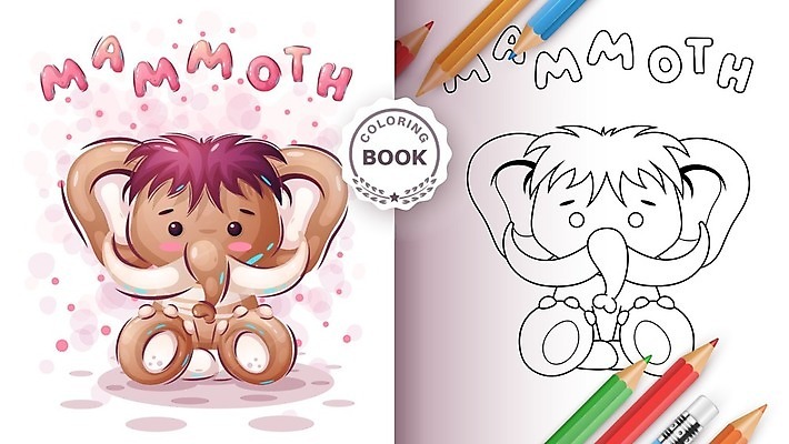 EPS 해외이미지 동물 캐릭터 디자인 감정 포스터 어린이 일러스트 휴가 코끼리 선물 미소 책 반려동물 장난감 페인트 축하 아기 생일 유머 인쇄 시원함 만화 그림 코믹 페이지 멸종위기동물 매머드 해외일러스트 일러캐릭터 기념일 컨셉 포유류 표정 사람 파일형식 벡터 멸종위기종 이미지허브