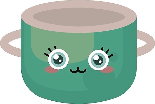 EPS 해외이미지 음식 백그라운드 일러스트 주방용품 요리 초록색 노란색 주방 흰색 뜨거움 수프 냄비 오브젝트 싱글 고립 철강 캐서롤 해외일러스트 컬러 생활용품 용기_그릇 솥 파일형식 벡터 이미지허브