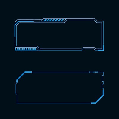 EPS 해외이미지 일러스트 프레임 사람없음 디지털 사이버 UI 인터페이스 SF 해외일러스트 파일형식 벡터 이미지허브