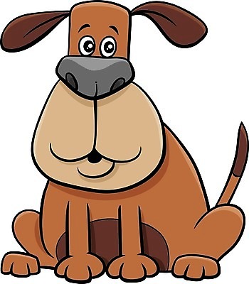 EPS 해외이미지 캐릭터 일러스트 앉기 사람없음 반려동물 갈색 귀여움 개 만화 해외일러스트 일러캐릭터 동물 컬러 컨셉 포유류 모션 파일형식 벡터 이미지허브