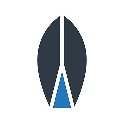 EPS 해외이미지 일러스트 사람없음 파란색 서핑보드 서핑 심볼 심플 해외일러스트 컬러 수상스포츠 보드_스포츠 파일형식 벡터 이미지허브