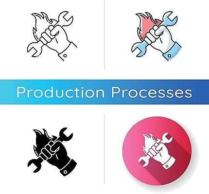 EPS 해외이미지 일러스트 불 노동자 들기 사람없음 세트 스패너 원형 손모양 투쟁 노동권 해외일러스트 자연요소 모양 도형 직업 모션 공구 인권 파일형식 벡터 권리 손_신체부위 이미지허브