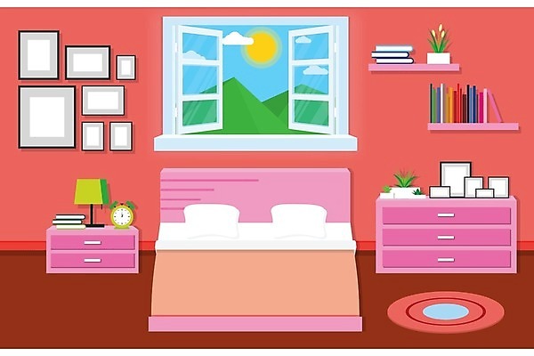 EPS 해외이미지 식물 직업 디자인 옷 꽃 시계 가구 백그라운드 컨셉 일러스트 비즈니스 창문 베개 탁자 선반 주택 실내 내부 그래픽 책 초록색 우주 카펫 침실 방 침대 램프 업무 커튼 장롱 플랫 냄비 담요 디자이너 만화 캐비닛 심볼 책상 정맥 스타일 해외일러스트 컬러 생활용품 침구 조명 건물 작업 솥 사물함 혈관 파일형식 벡터 이미지허브