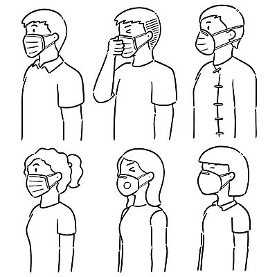 EPS 해외이미지 디자인 옷 여자 남자 선 일러스트 건강 병원 안전 사람 세트 고통 장비 추위 환자 입 그리기 바이러스 보호 낙서 질병 일회용 스케치 수집 라인아트 그림 예방 클립 심플 윤곽 감염 손그림 돌봄 위생관리 전염병 필터 해외일러스트 감정 컨셉 의학 모션 관리 미술 신체부위 파일형식 벡터 이미지허브