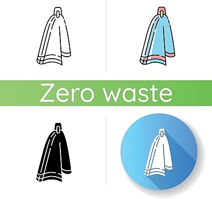 EPS 해외이미지 일러스트 사람없음 세트 수건 자연보호 원형 천 손수건 친환경제품 제로웨이스트 해외일러스트 도형 자연 위생용품 그린캠페인 직물 보호 사회이슈 친환경 파일형식 벡터 이미지허브