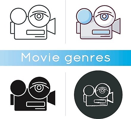 EPS 해외이미지 일러스트 사람없음 세트 원형 영화 영화카메라 해외일러스트 도형 문화예술 카메라 파일형식 벡터 이미지허브