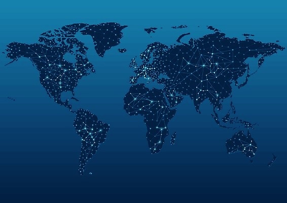 EPS 해외이미지 지구 백그라운드 컨셉 세계지도 지도 인터넷 일러스트 비즈니스 통신 교통시설 벽지 추상 파란색 세계 글로벌 자료 과학기술 연결 사이버 나눔 마디 해외일러스트 컬러 교통 무늬 기술 시설 파일형식 벡터 이미지허브