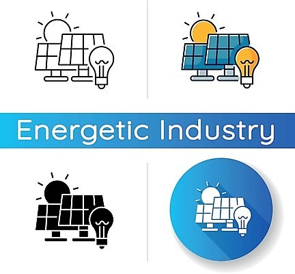 EPS 해외이미지 일러스트 전구 사람없음 세트 태양 원형 그린에너지 친환경 태양에너지 집열판 해외일러스트 자연요소 도형 환경 에너지 파일형식 벡터 이미지허브