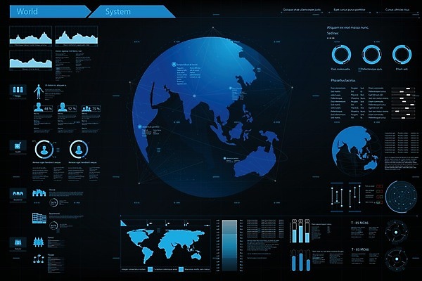 EPS 해외이미지 템플릿 일러스트 그래프 사람없음 그래픽 디지털 계기판 가상 해외일러스트 파일형식 벡터 이미지허브