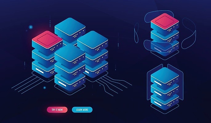 EPS 해외이미지 일러스트 비즈니스 정보기술 사람없음 파란색 디지털 자료 네트워크 해외일러스트 컬러 기술 파일형식 벡터 이미지허브