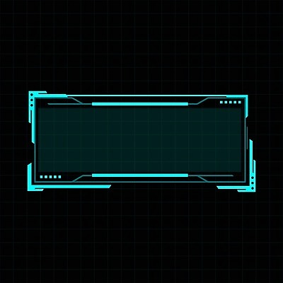 EPS 해외이미지 일러스트 프레임 사람없음 디지털 사이버 UI 인터페이스 SF 해외일러스트 파일형식 벡터 이미지허브