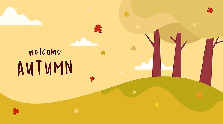 EPS 해외이미지 나무 구름 손글씨 단풍 낙엽 일러스트 하늘 사람없음 연두색 가을 가을배경 해외일러스트 자연요소 식물 계절 백그라운드 잎 초록색 파일형식 벡터 가을_계절 이미지허브