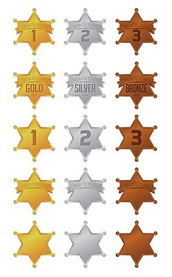 EPS 해외이미지 별 일러스트 성공 장식 세트 금속 미국 경쟁 공백 축하 황금 카우보이 경찰 은색 상패 트로피 메달 심볼 오브젝트 사인 싱글 배지 청동 공정 명예 고립 서쪽 승자 장교 챔피언 필승 해외일러스트 자연요소 직업 컬러 컨셉 북아메리카 재질 우승 방향 상_우승 상_상패 파일형식 벡터 이미지허브